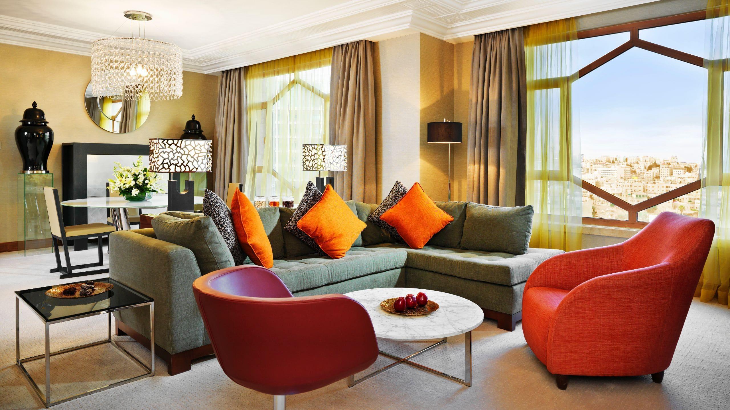 Готель Grand Hyatt Амман Екстер'єр фото A living room at the hotel
